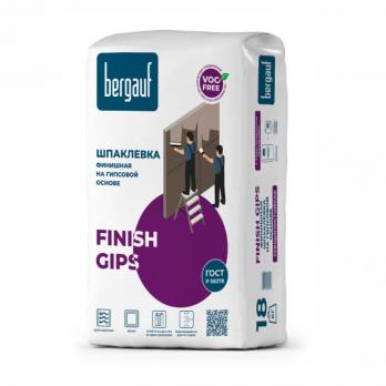 Шпатлевка  Finish Gips финишная 18кг BERGAUF