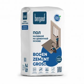 Ровнитель для пола  Boden Zement Gross 25 кг BERGAUF